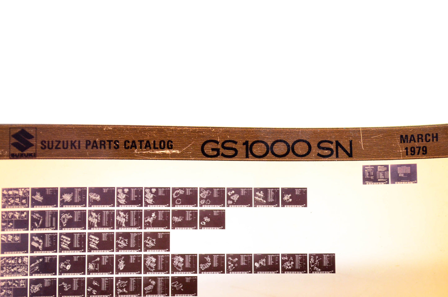 OEM Suzuki GS 1000 SN 1979/March Parts Catalog Microfiche