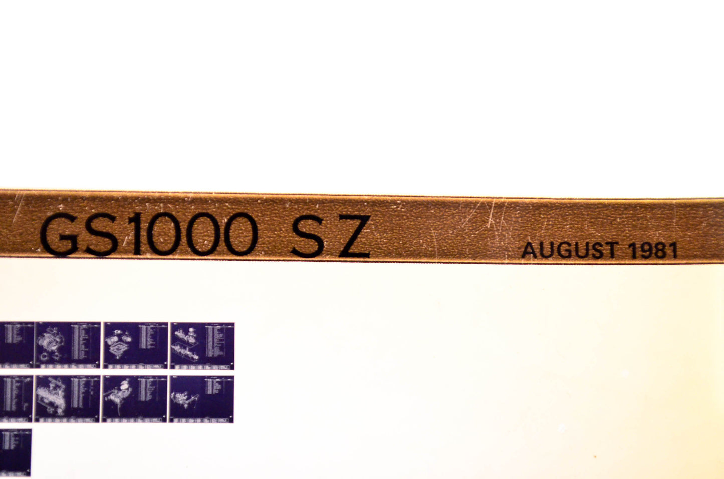 OEM Suzuki GS1000 S Z 1981/August Parts Catalog Microfiche