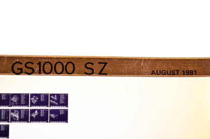 OEM Suzuki GS1000 S Z 1981/August Parts Catalog Microfiche