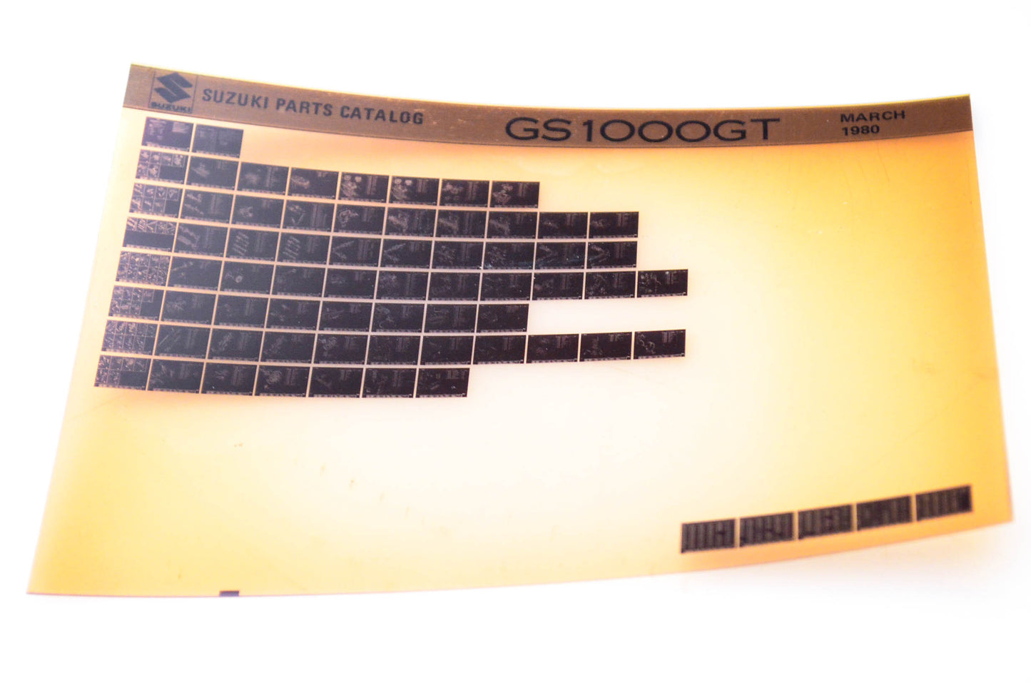 OEM Suzuki GS 1000GT 1980/March Parts Catalog Microfiche