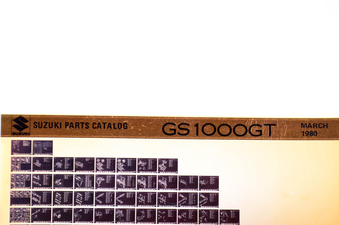 OEM Suzuki GS 1000GT 1980/March Parts Catalog Microfiche