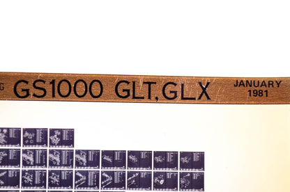 OEM Suzuki GS1000 GLT,GLX 1981/January Parts Catalog Microfiche