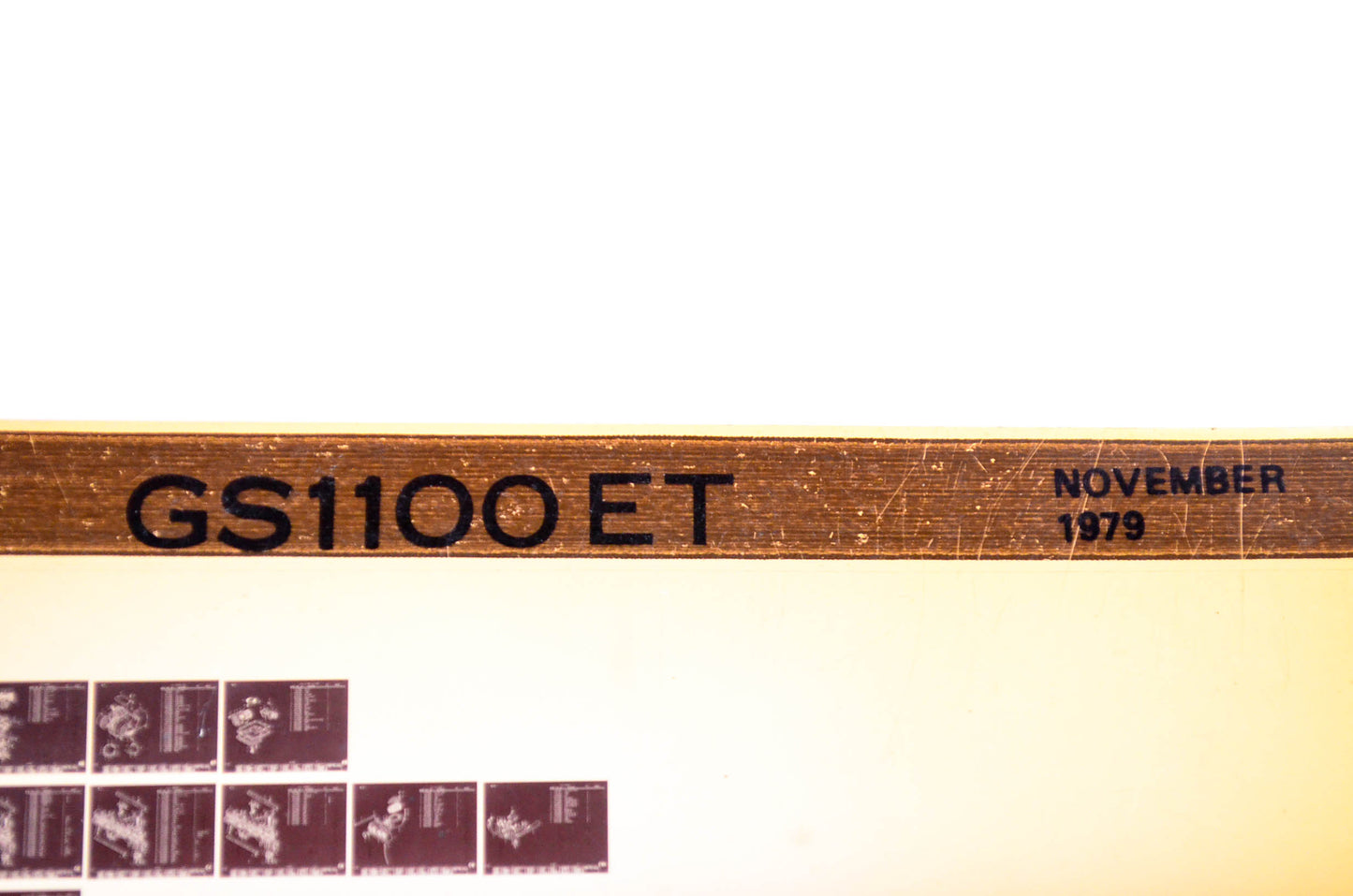 OEM Suzuki GS1100 ET 1979/November Parts Catalog Microfiche