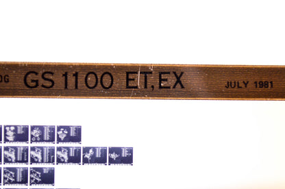 OEM Suzuki GS 1100 ET,EX 1981/July Parts Catalog Microfiche