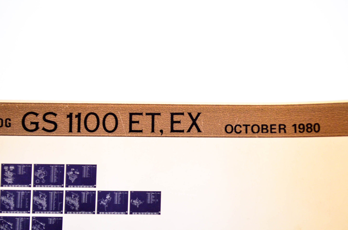 OEM Suzuki GS 1100 ET, EX 1980/October Parts Catalog Microfiche