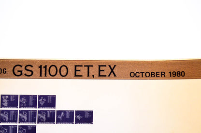 OEM Suzuki GS 1100 ET, EX 1980/October Parts Catalog Microfiche