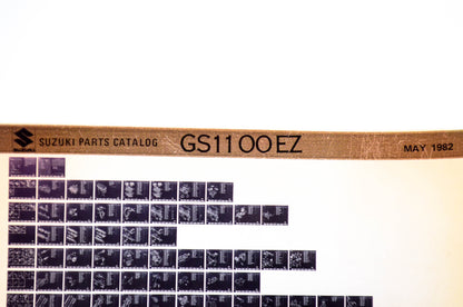 OEM Suzuki GS11 00 EZ 1982/May Parts Catalog Microfiche