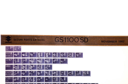 OEM Suzuki GS1100SD 1982/November Parts Catalog Microfiche