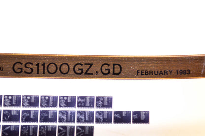 OEM Suzuki GS1100 GZ, GD 1983/February Parts Catalog Microfiche