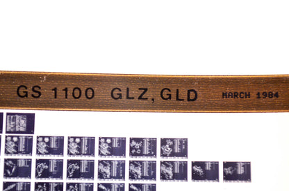 OEM Suzuki GS 1100 GLZ, GLD 1984/March Parts Catalog Microfiche