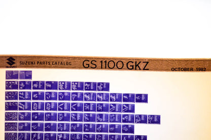 OEM Suzuki GS 1100 GKZ 1982/October Parts Catalog Microfiche