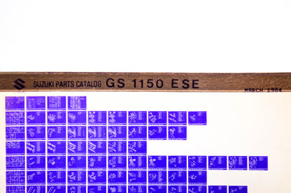 OEM Suzuki GS 1150 ESE 1984/March Parts Catalog Microfiche