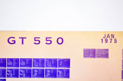 OEM Suzuki GT 550 1975/January Parts Catalog Microfiche