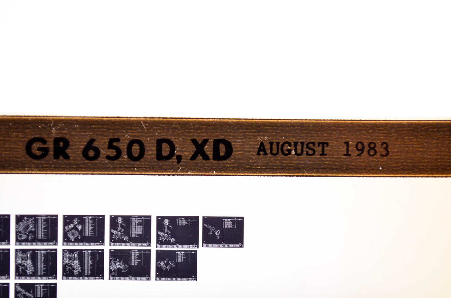 OEM Suzuki GR 650 D, XD 1983/August Parts Catalog Microfiche