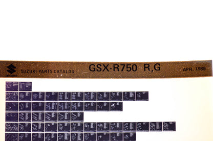 OEM Suzuki GSX-R750 R,G 1986/April Parts Catalog Microfiche