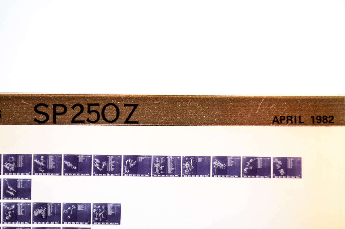 OEM Suzuki SP 250 Z 1982/April Parts Catalog Microfiche