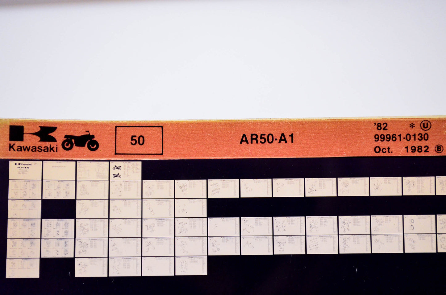 OEM Kawasaki AR50 A1 1982/October 50 Microfiche File '82