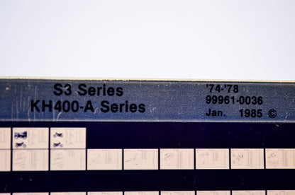 OEM Kawasaki S3 Series, KH400 A Series 1985/January 400 Microfiche File '74-'78