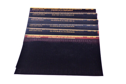 OEM Yamaha 1983/June Where Used File Part/Model Application Microfiche pgs 1 - 6