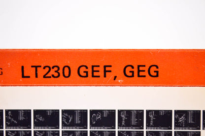 OEM Suzuki LT230 GEF, GEG 1985/July Parts Catalog Microfiche