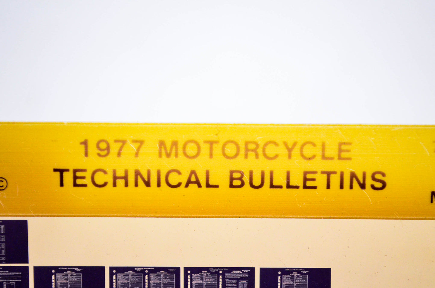 OEM Yamaha 1978/March 10 '77 Motorcycle Technical Bulletins Microfiche