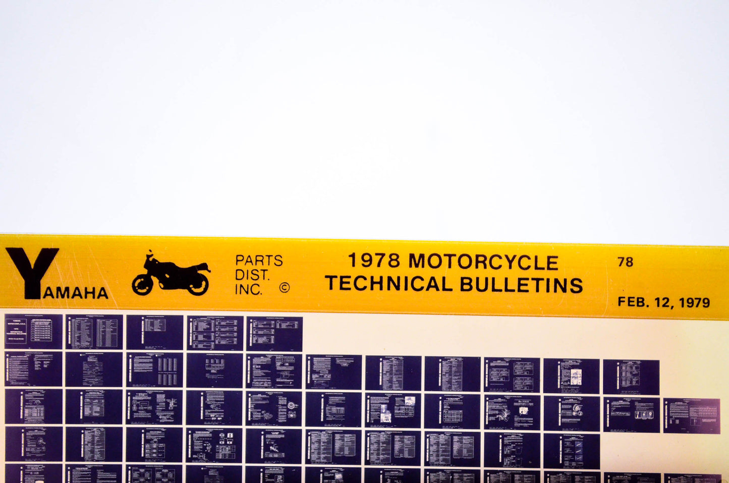 OEM Yamaha 1979/February 12 '78 Motorcycle Technical Bulletins Microfiche