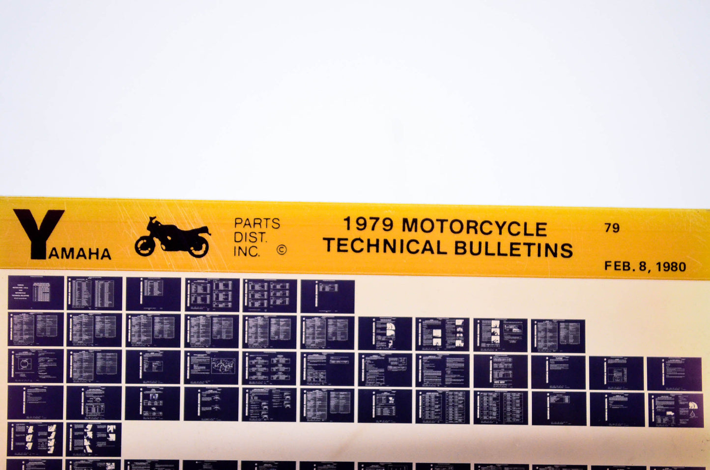 OEM Yamaha 1980/February 8 '79 Motorcycle Technical Bulletins Microfiche