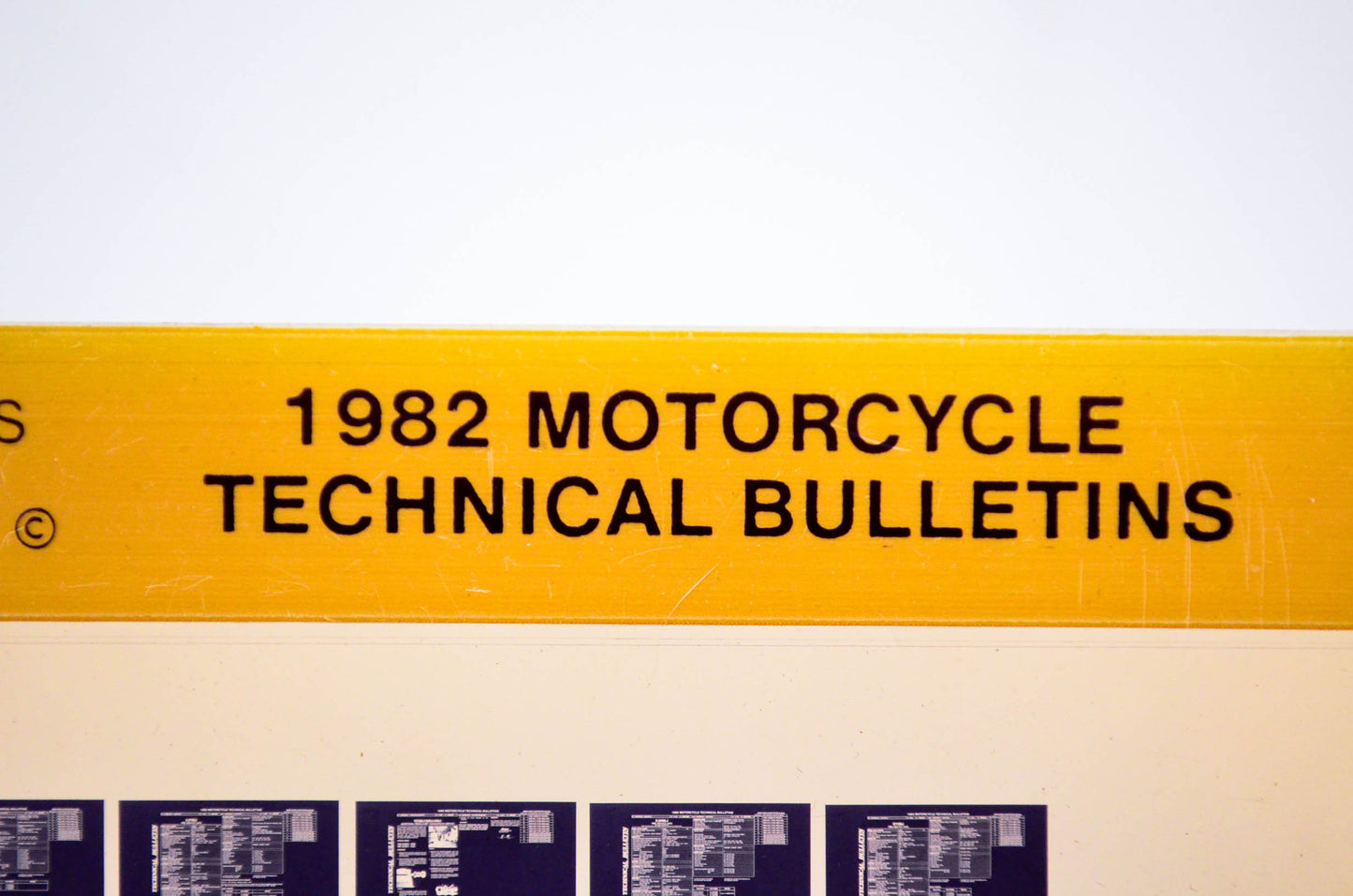 OEM Yamaha 1983/March 1 '82 Motorcycle Technical Bulletins Microfiche
