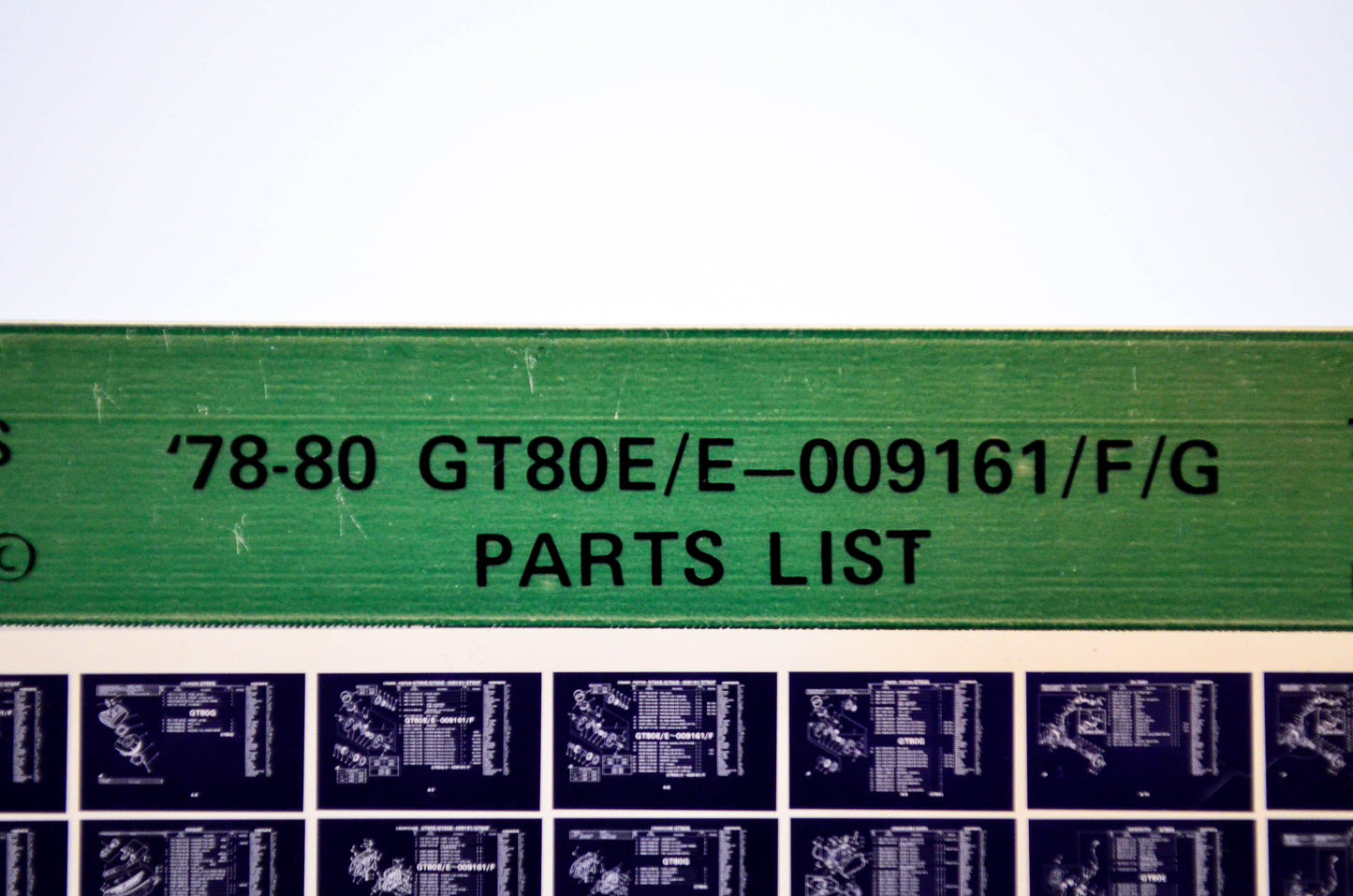 OEM Yamaha GT80E/E-009161/F/G 1986/February 5 '78 -'80 Parts List Microfiche