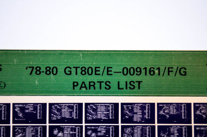 OEM Yamaha GT80E/E-009161/F/G 1986/February 5 '78 -'80 Parts List Microfiche