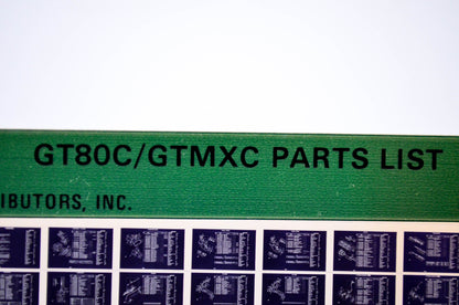 OEM Yamaha GT80C/GTMXC 1982/May 20 '76 Parts List Microfiche