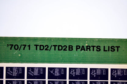 OEM Yamaha TD2/TD2B 1984/December 4 '70 -'71 Parts List Microfiche