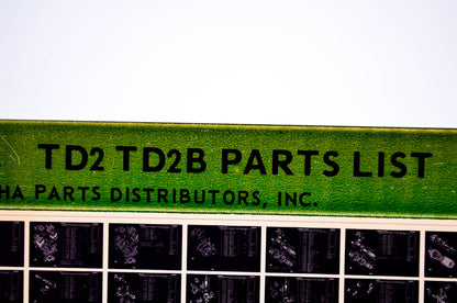 OEM Yamaha TD2 TD2B 1975/June 1 Parts List Microfiche