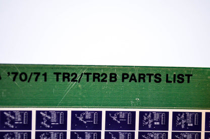 OEM Yamaha TR2/TR2B 1985/April 19 '70/'71 Parts List Microfiche