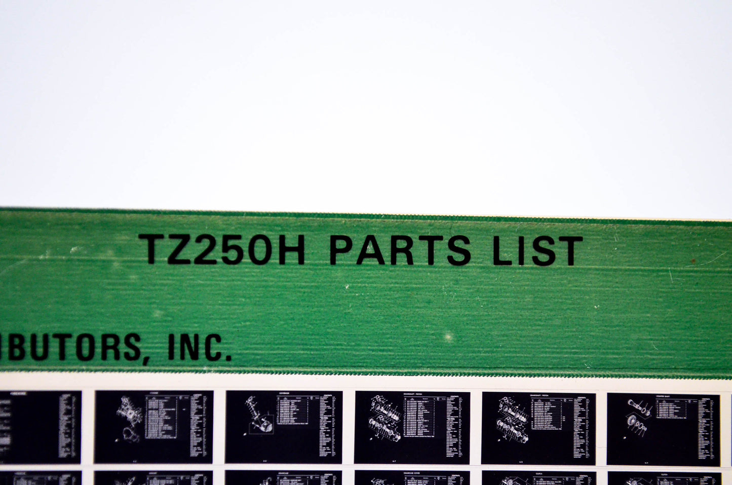 OEM Yamaha TZ250H 1981/February 23 '81 Parts List Microfiche