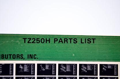 OEM Yamaha TZ250H 1981/February 23 '81 Parts List Microfiche
