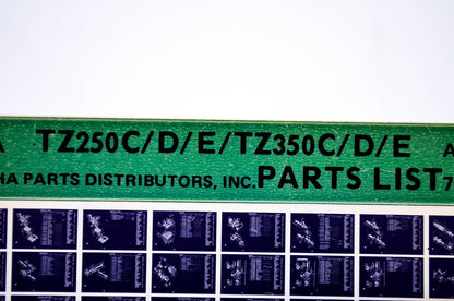 OEM Yamaha TZ250C/D/E/TZ350C/D/E 1978/April 28 '76 - '78 Parts List Microfiche