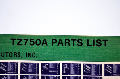 OEM Yamaha TZ750A 1979/January 19 '74 Parts List Microfiche