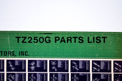 OEM Yamaha TZ250G 1979/December 17 '80 Parts List Microfiche