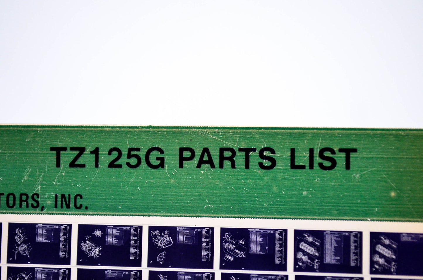 OEM Yamaha TZ125G 1979/December 14 '80 Parts List Microfiche