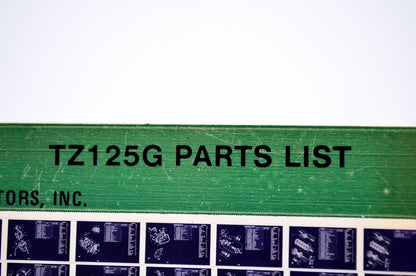 OEM Yamaha TZ125G 1979/December 14 '80 Parts List Microfiche