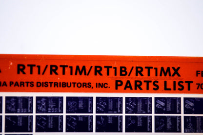 OEM Yamaha RT1/RT1M/RT1B/RT1MX 1978/February 15 '70 - '71 Parts List Microfiche