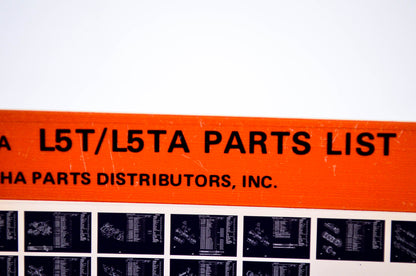 OEM Yamaha L5T/L5TA 1978/May 30 '69 - '70 Parts List Microfiche