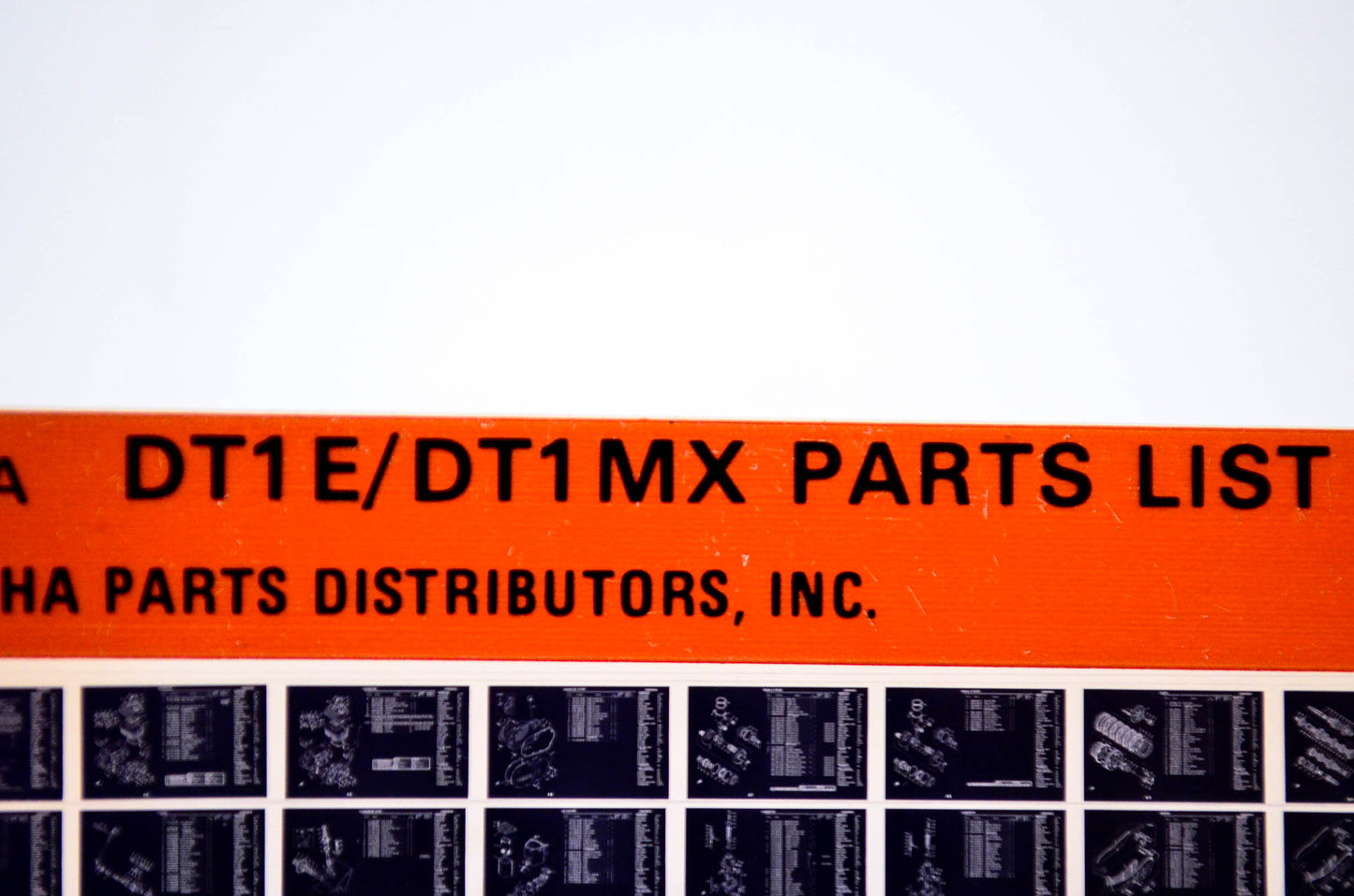 OEM Yamaha DT1E/DT1MX 1978/December 19 '71 Parts List Microfiche