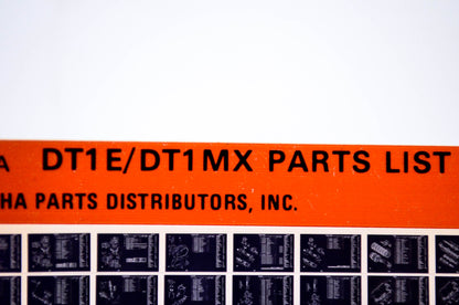 OEM Yamaha DT1E/DT1MX 1978/December 19 '71 Parts List Microfiche