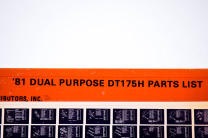 OEM Yamaha DT175H 1983/June 13 '81 Dual Purpose Parts List Microfiche