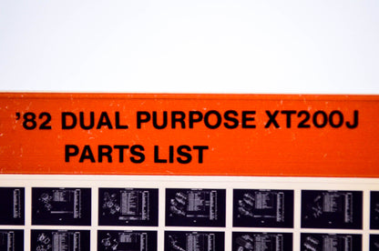 OEM Yamaha XT200J 1984/October 26 '82 Dual Purpose Parts List Microfiche