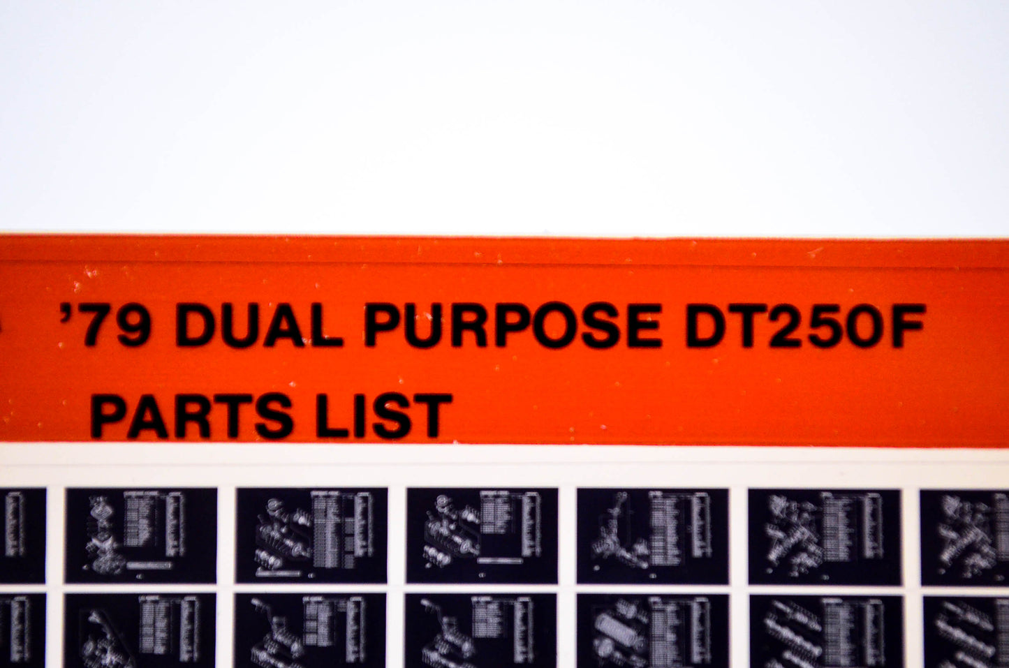 OEM Yamaha DT250 F 1984/December 4 '79 Dual Purpose Parts List Microfiche