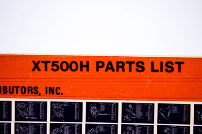 OEM Yamaha XT500H 1980/November 14 '81 Parts List Microfiche