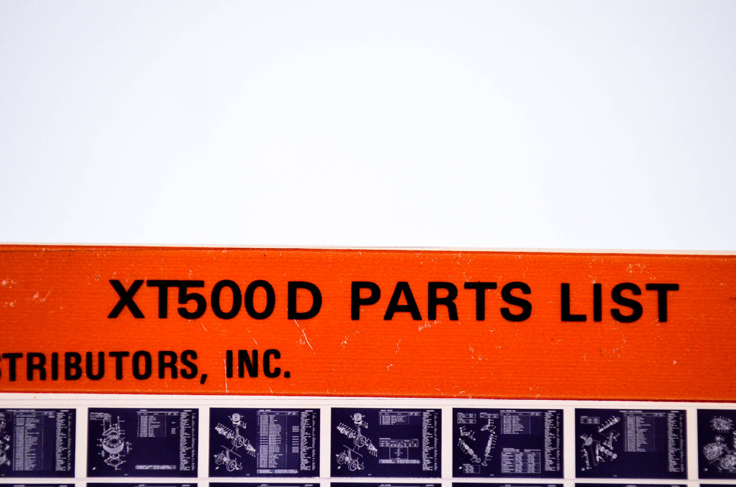 OEM Yamaha XT500 D 1979/February 9 '77 Parts List Microfiche